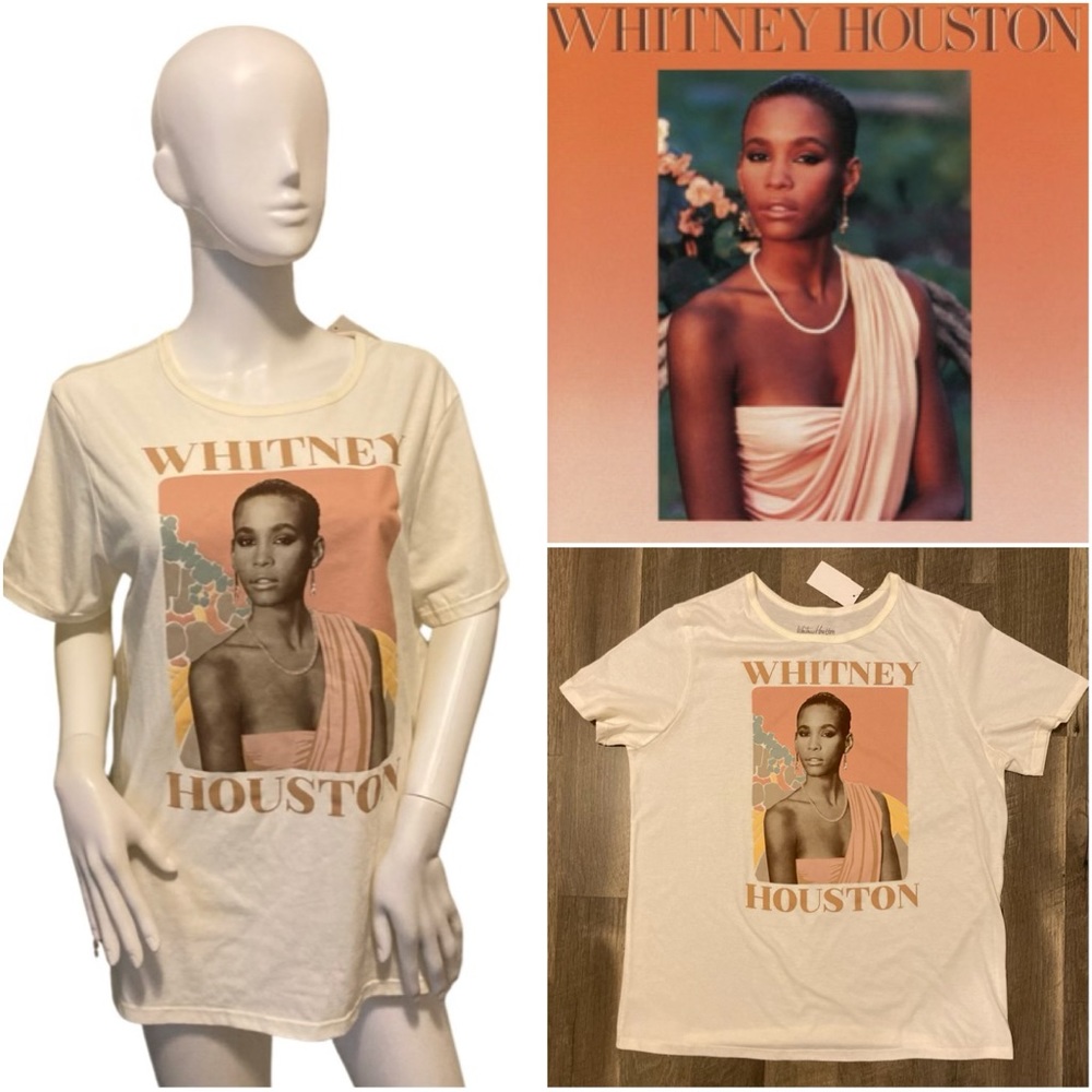 🆕🎵WHITNEY HOUSTON ALBUM COVER TEE🎵🆕